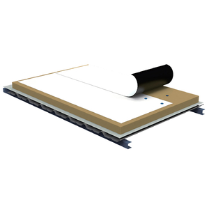 Механически прикрепленная однослойная кровельная система