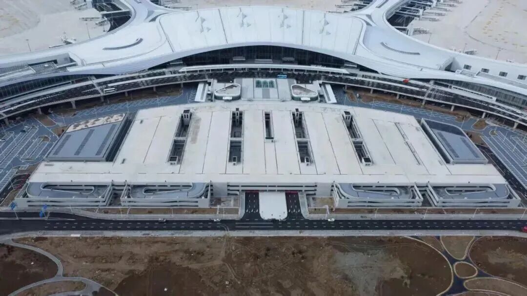 Вид с воздуха на международный аэропорт Хух-Хото Шэнлэ